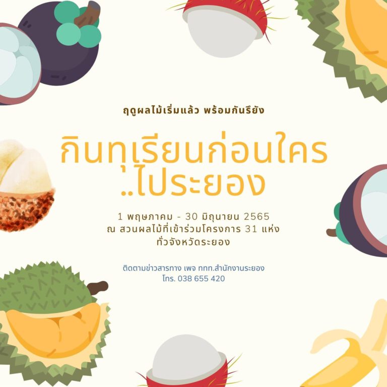 กินทุเรียนก่อนใคร..ไประยอง